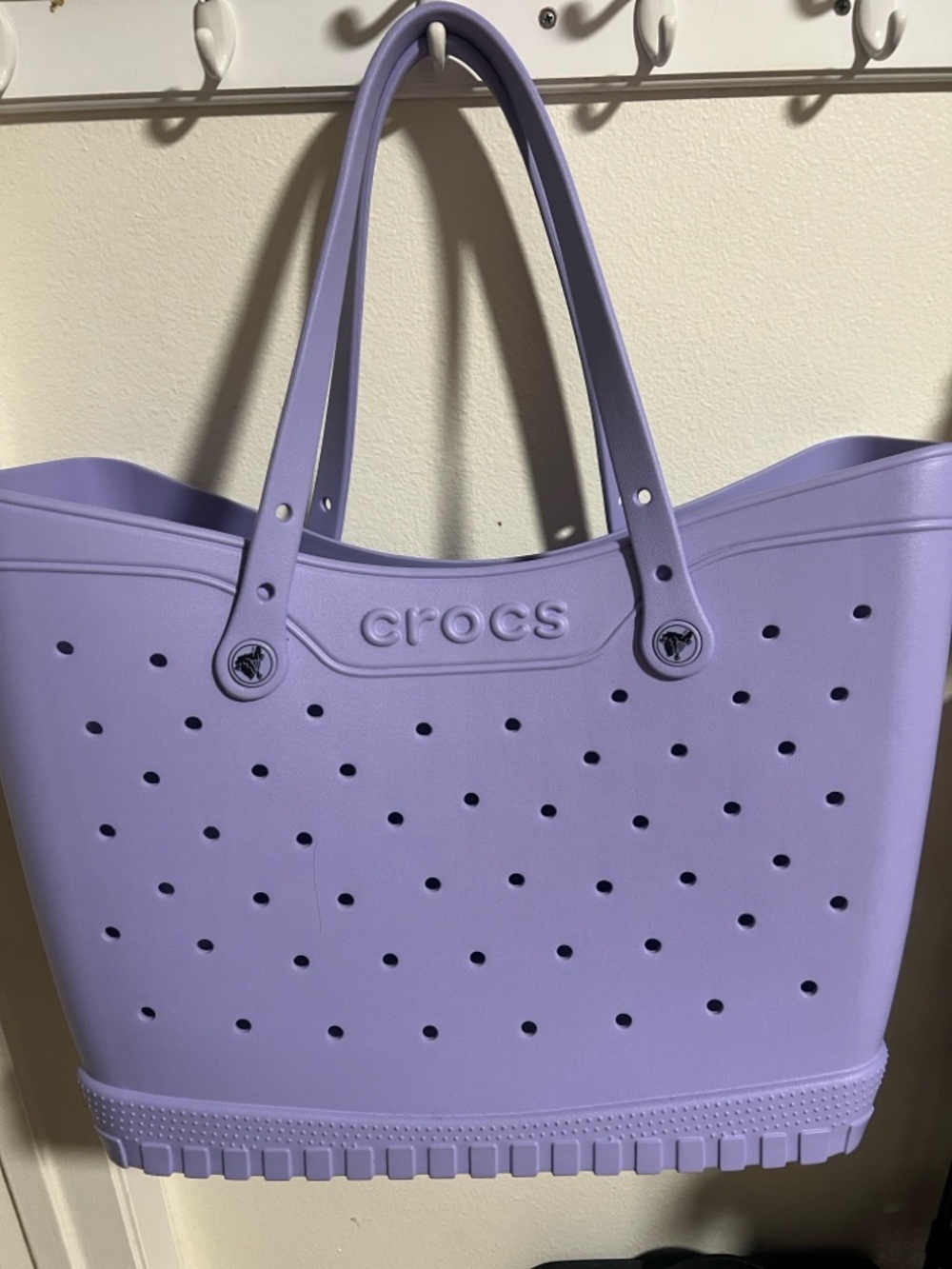 CROCS Lavender Perforated Tote Bag